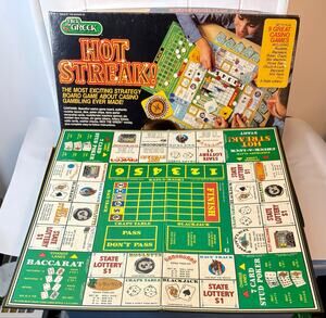 Vintage Nick the Greek Hot Streak Casino Board Game- 1980- Near Complete